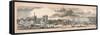 Panorama of London, 1849-George C Leighton-Framed Stretched Canvas