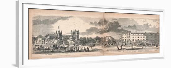 Panorama of London, 1849-George C Leighton-Framed Giclee Print