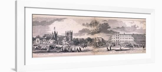 Panorama of London, 1849-George C Leighton-Framed Giclee Print