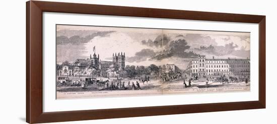 Panorama of London, 1849-George C Leighton-Framed Giclee Print