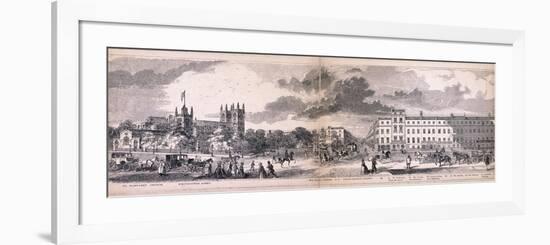 Panorama of London, 1849-George C Leighton-Framed Giclee Print