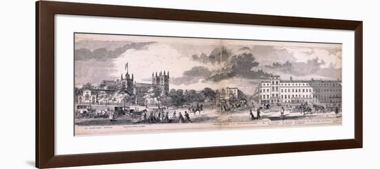 Panorama of London, 1849-George C Leighton-Framed Giclee Print