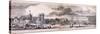 Panorama of London, 1849-George C Leighton-Stretched Canvas