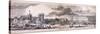 Panorama of London, 1849-George C Leighton-Stretched Canvas