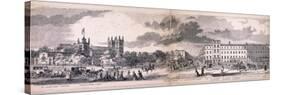 Panorama of London, 1849-George C Leighton-Stretched Canvas