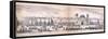 Panorama of London, 1849-George C Leighton-Framed Stretched Canvas