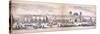 Panorama of London, 1849-George C Leighton-Stretched Canvas