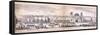 Panorama of London, 1849-George C Leighton-Framed Stretched Canvas