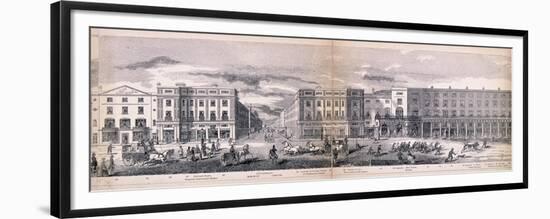 Panorama of London, 1849-George C Leighton-Framed Premium Giclee Print