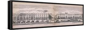 Panorama of London, 1849-George C Leighton-Framed Stretched Canvas