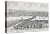 Panorama of London, Westminster and Southwark, Illustration from 'Maps of Old London', 1543-Anthonis van den Wyngaerde-Stretched Canvas