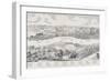 Panorama of London, Westminster and Southwark, Illustration from 'Maps of Old London', 1543-Anthonis van den Wyngaerde-Framed Giclee Print