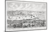 Panorama of London, Westminster and Southwark, Illustration from 'Maps of Old London', 1543-Anthonis van den Wyngaerde-Mounted Giclee Print