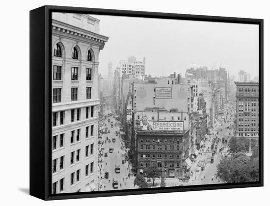 Panorama of Madison Square, New York, N.Y.-null-Framed Stretched Canvas