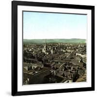 Panorama of Madrid (Spain) Taken from the Santa-Cruz Tower-Leon, Levy et Fils-Framed Photographic Print