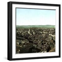 Panorama of Madrid (Spain) Taken from the Santa-Cruz Tower-Leon, Levy et Fils-Framed Photographic Print