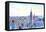 Panorama of Manhattan with Brooklyn-Markus Bleichner-Framed Stretched Canvas