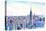 Panorama of Manhattan with Brooklyn-Markus Bleichner-Stretched Canvas