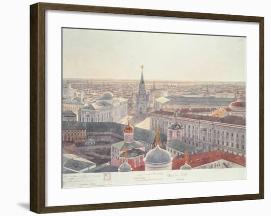 Panorama of Moscow, Depicting the Former Senate Palace-null-Framed Giclee Print