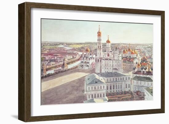 Panorama of Moscow, Detail of the Kremlin Cathedrals, 1819-Gadolle-Framed Giclee Print