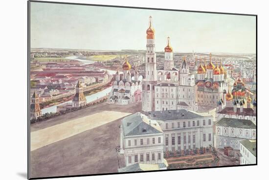 Panorama of Moscow, Detail of the Kremlin Cathedrals, 1819-Gadolle-Mounted Giclee Print