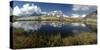 Panorama of Mount Disgrazia Reflected in the Lake Vazzeda, Alpe Fora, Malenco Valley-Roberto Moiola-Stretched Canvas