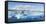 Panorama of Mountains and Icebergs Locked in the Frozen Water-Neale Clark-Framed Stretched Canvas