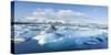 Panorama of Mountains and Icebergs Locked in the Frozen Water-Neale Clark-Stretched Canvas