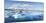 Panorama of Mountains and Icebergs Locked in the Frozen Water-Neale Clark-Mounted Photographic Print