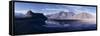 Panorama of Mountains Reflected in the Water of the Indus River, Skardu, Baltistan, Pakistan, Asia-Ursula Gahwiler-Framed Stretched Canvas