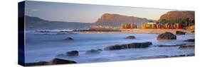 Panorama of Muizenburg, False Bay, Cape Town, South Africa-Peter Adams-Stretched Canvas