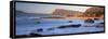 Panorama of Muizenburg, False Bay, Cape Town, South Africa-Peter Adams-Framed Stretched Canvas