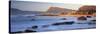 Panorama of Muizenburg, False Bay, Cape Town, South Africa-Peter Adams-Stretched Canvas