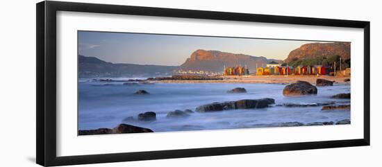 Panorama of Muizenburg, False Bay, Cape Town, South Africa-Peter Adams-Framed Photographic Print