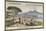 Panorama of Naples and Vesuvius-null-Mounted Giclee Print