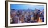 Panorama of New York City in Midtown Manhattan. Low Color Saturation-Sean Pavone-Framed Photographic Print