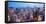 Panorama of New York City in Midtown Manhattan. Low Color Saturation-Sean Pavone-Framed Stretched Canvas