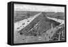 Panorama of New York, USA, 1892-Berteault-Framed Stretched Canvas