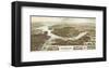 Panorama of Norfolk, Virginia, and Surroundings, 1892-Wellge-Framed Giclee Print