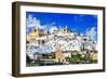 Panorama of Ostuni Beautiful White Town in Puglia, Italy-Maugli-l-Framed Photographic Print