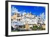 Panorama of Ostuni Beautiful White Town in Puglia, Italy-Maugli-l-Framed Photographic Print