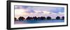 Panorama of over the Water Bungalows at Sunset-BlueOrange Studio-Framed Photographic Print