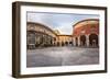 Panorama of Palazzo Della Ragione and Piazza Dei Mercanti in the Morning, Milan, Italy-anshar-Framed Photographic Print