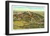 Panorama of Pike's Peak Region, Colorado-null-Framed Art Print