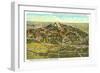 Panorama of Pike's Peak Region, Colorado-null-Framed Art Print