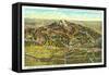 Panorama of Pike's Peak Region, Colorado-null-Framed Stretched Canvas