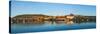 Panorama of Prague: Gradchany (Prague Castle), St. Vitus Cathedral and Charles Bridge over Vltava R-f9photos-Stretched Canvas