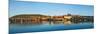 Panorama of Prague: Gradchany (Prague Castle), St. Vitus Cathedral and Charles Bridge over Vltava R-f9photos-Mounted Photographic Print