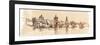 Panorama of Prague. View of Charles Bridge and the Vltava River Embankment. Vector Drawing--Vladimir--Framed Art Print