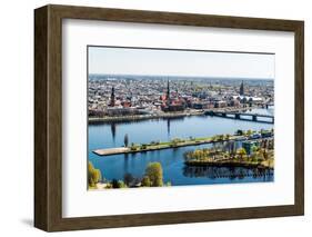 Panorama of Riga City. Latvia-amok-Framed Photographic Print